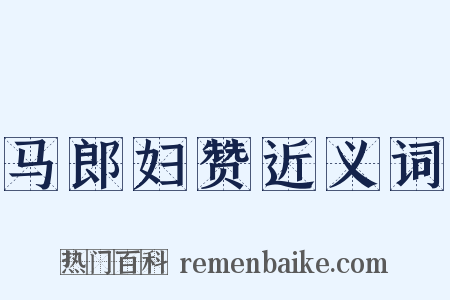 马郎妇赞近义词是什么意思的图片